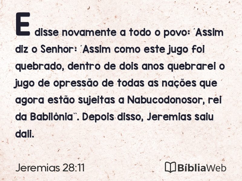 Jeremias 28:11 em imagem para compartilhar