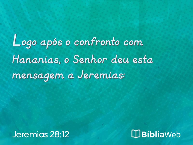 Jeremias 28:12 em imagem para compartilhar