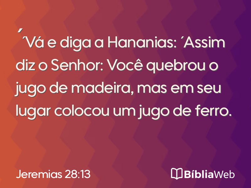 Jeremias 28:13 em imagem para compartilhar
