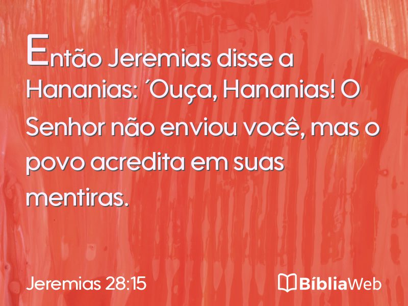 Jeremias 28:15 em imagem para compartilhar