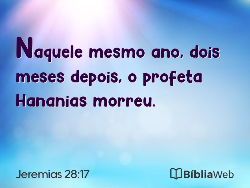 Jeremias 28:17 em imagem para compartilhar