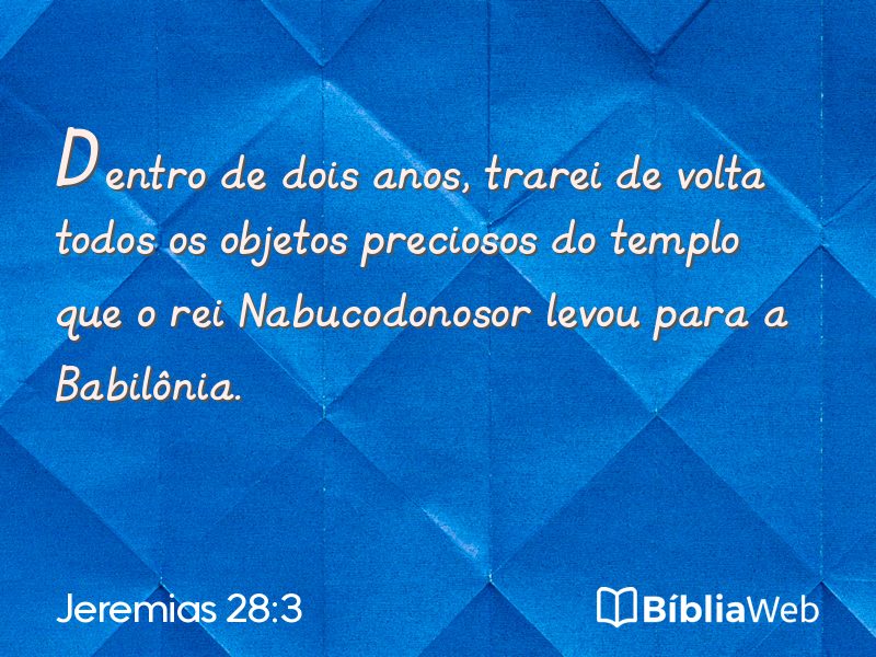 Jeremias 28:3 em imagem para compartilhar