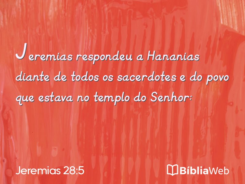 Jeremias 28:5 em imagem para compartilhar