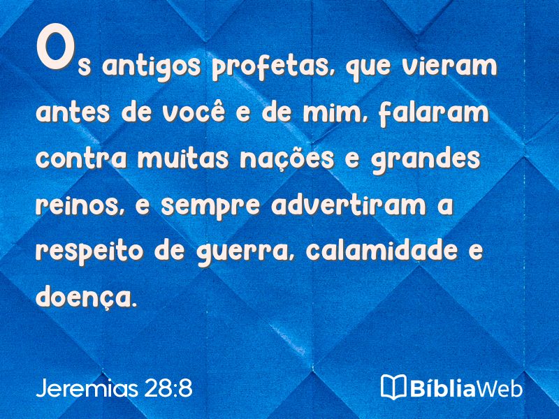 Jeremias 28:8 em imagem para compartilhar