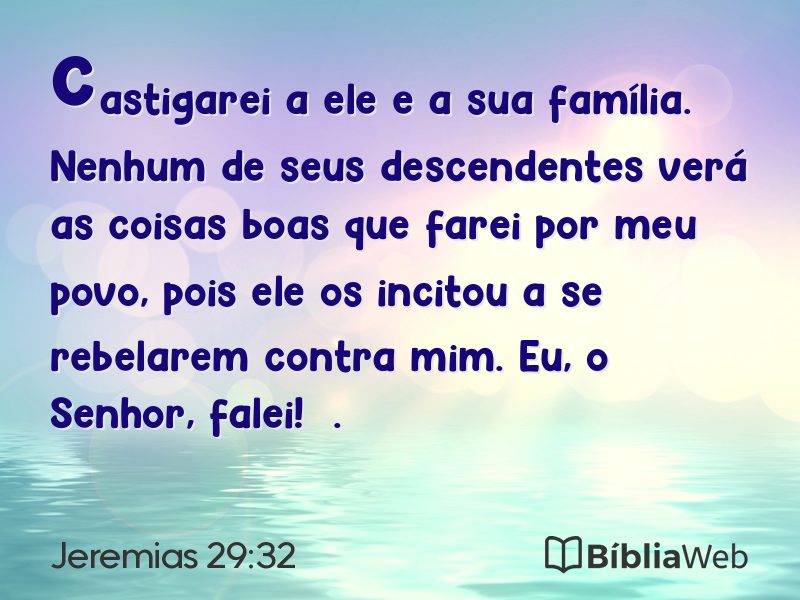Jeremias 29:32 em imagem para compartilhar