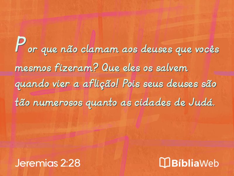 Jeremias 2:28 em imagem para compartilhar
