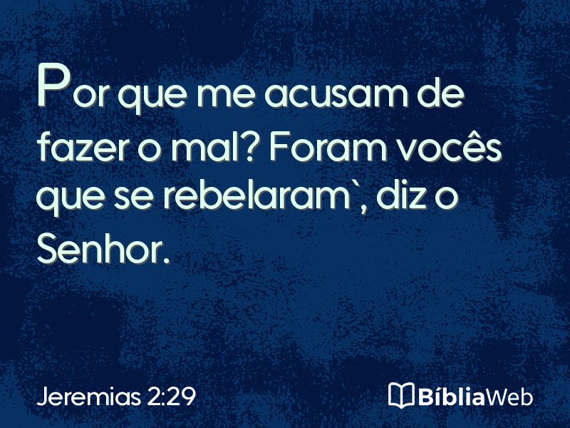 Jeremias 2:29 em imagem para compartilhar