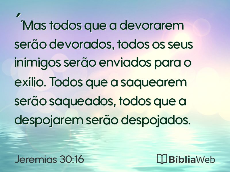 Jeremias 30:16 em imagem para compartilhar