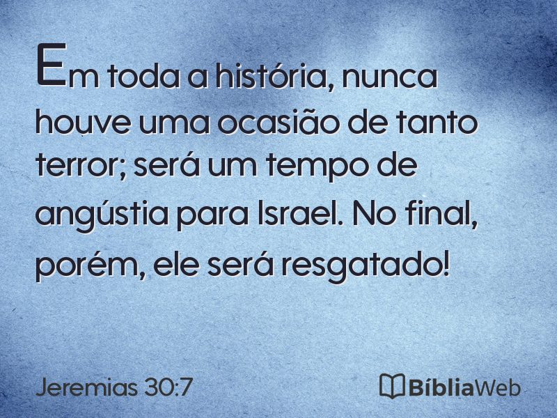 Jeremias 30:7 em imagem para compartilhar