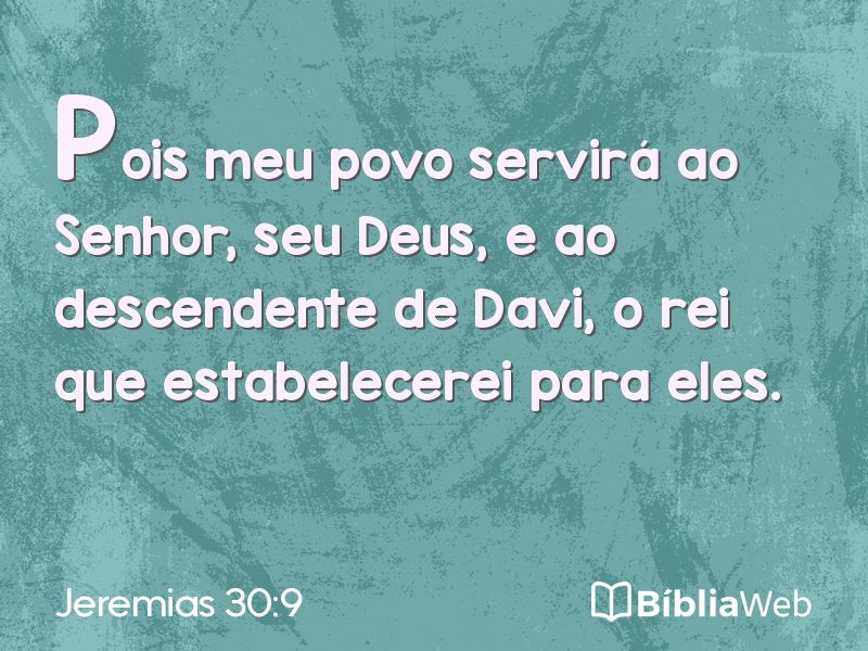 Jeremias 30:9 em imagem para compartilhar