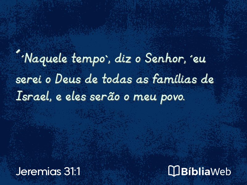 Jeremias 31:1 em imagem para compartilhar