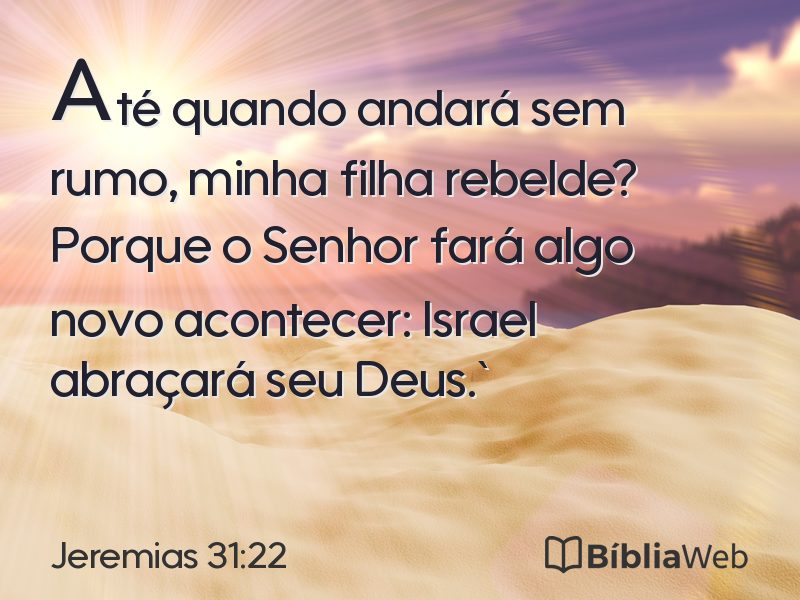 Jeremias 31:22 em imagem para compartilhar