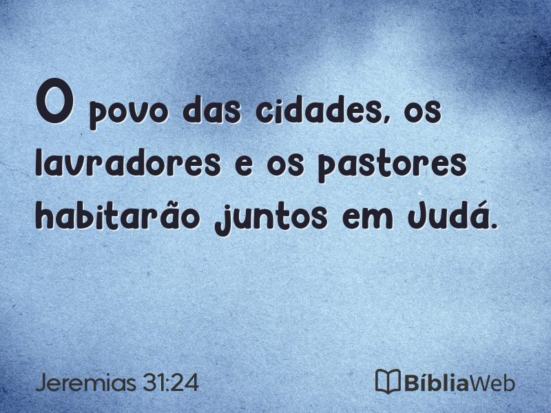 Jeremias 31:24 em imagem para compartilhar