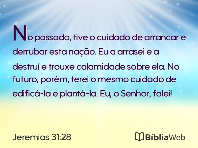 Jeremias 31:28 em imagem para compartilhar