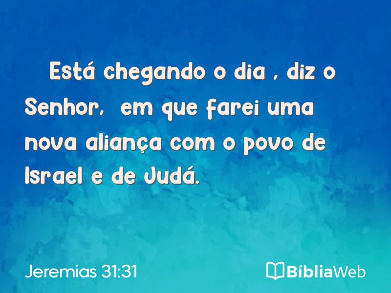 Jeremias 31:31 em imagem para compartilhar