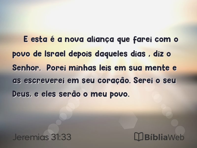 Jeremias 31:33 em imagem para compartilhar