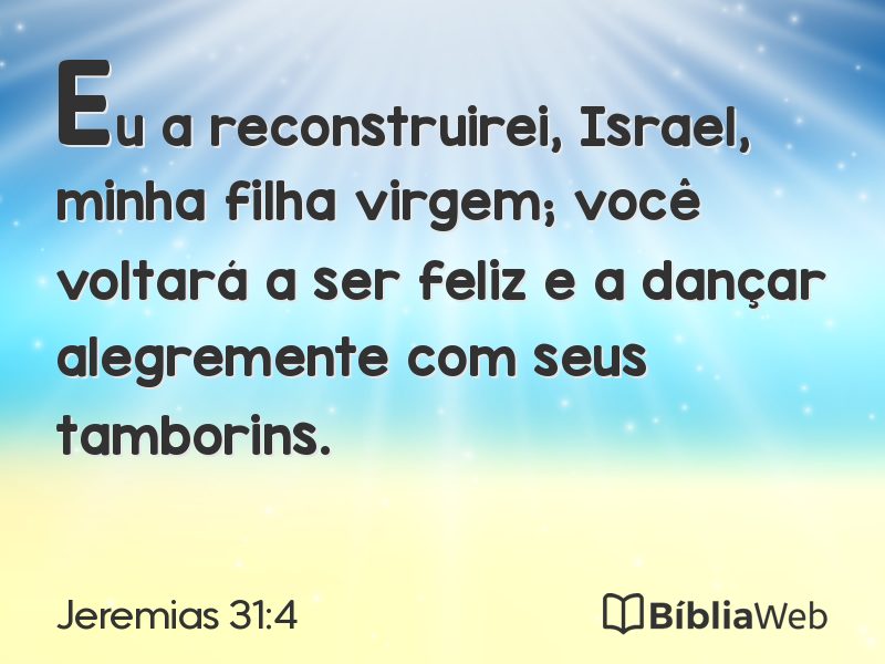 Jeremias 31:4 em imagem para compartilhar