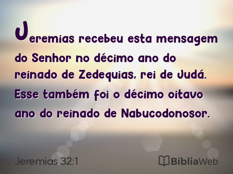 Jeremias 32:1 em imagem para compartilhar