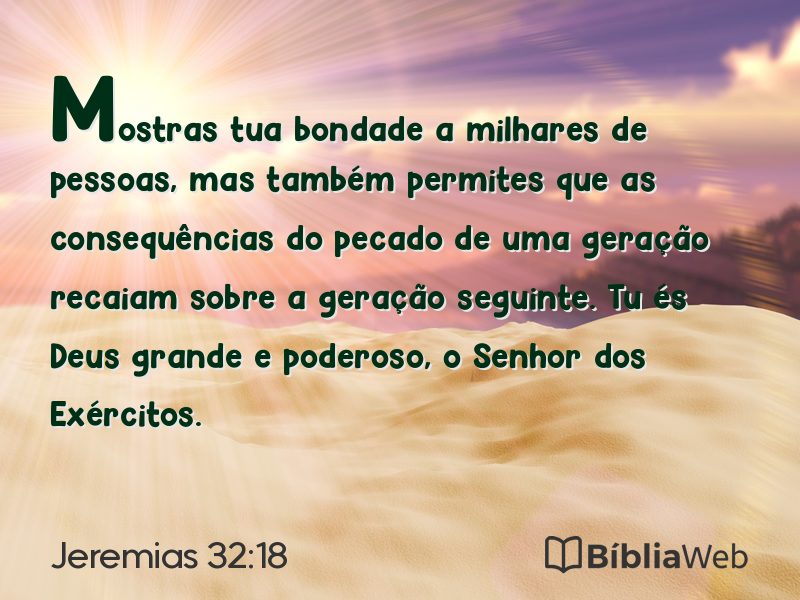 Jeremias 32:18 em imagem para compartilhar