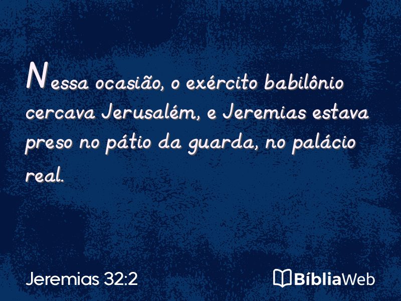 Jeremias 32:2 em imagem para compartilhar