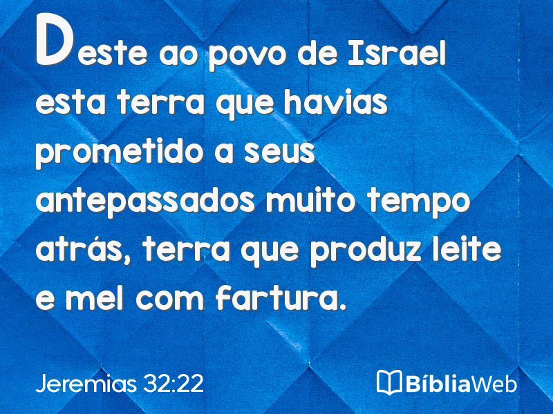 Jeremias 32:22 em imagem para compartilhar