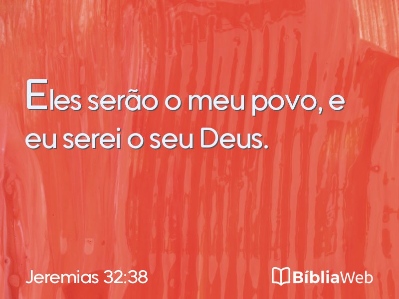 Jeremias 32:38 em imagem para compartilhar