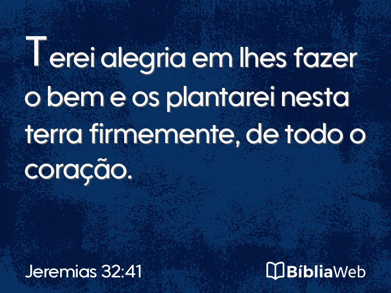 Jeremias 32:41 em imagem para compartilhar