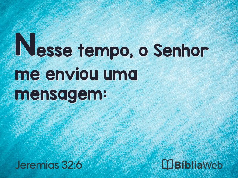 Jeremias 32:6 em imagem para compartilhar