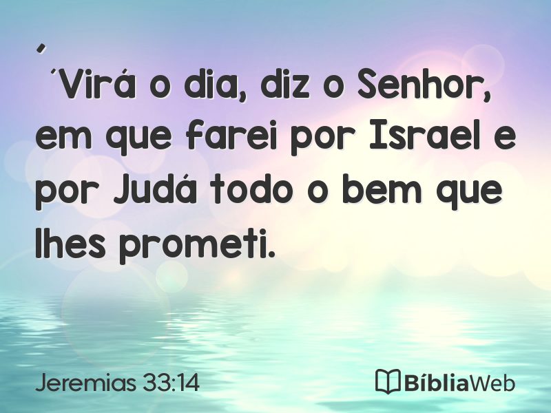 Jeremias 33:14 em imagem para compartilhar