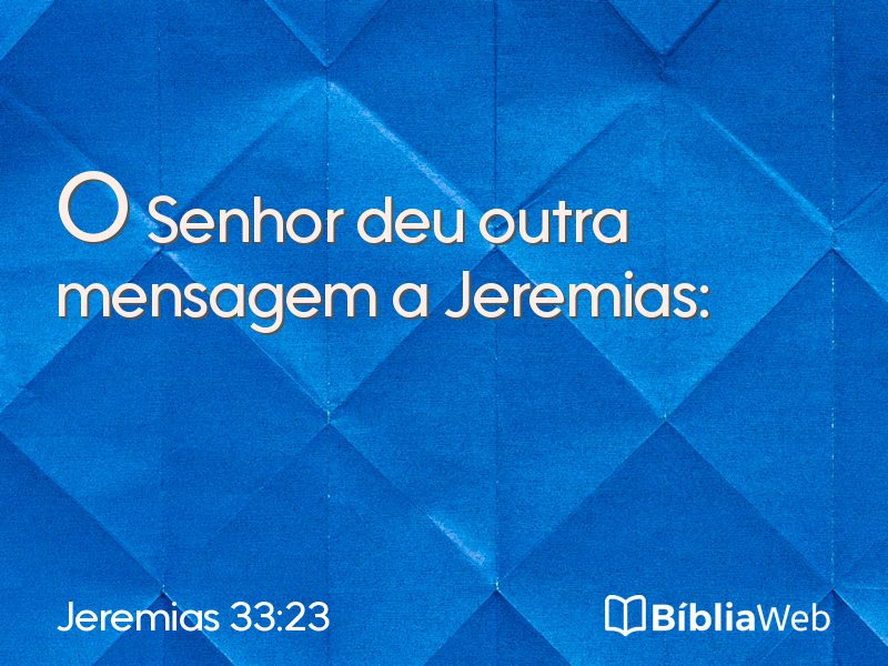 Jeremias 33:23 em imagem para compartilhar