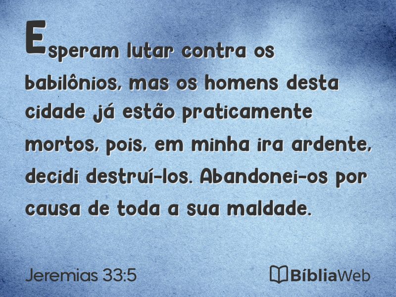 Jeremias 33:5 em imagem para compartilhar