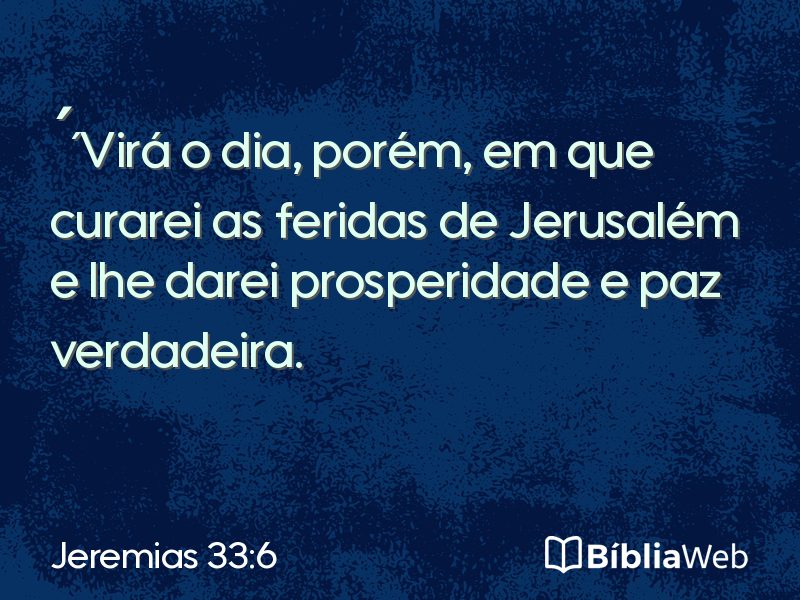 Jeremias 33:6 em imagem para compartilhar