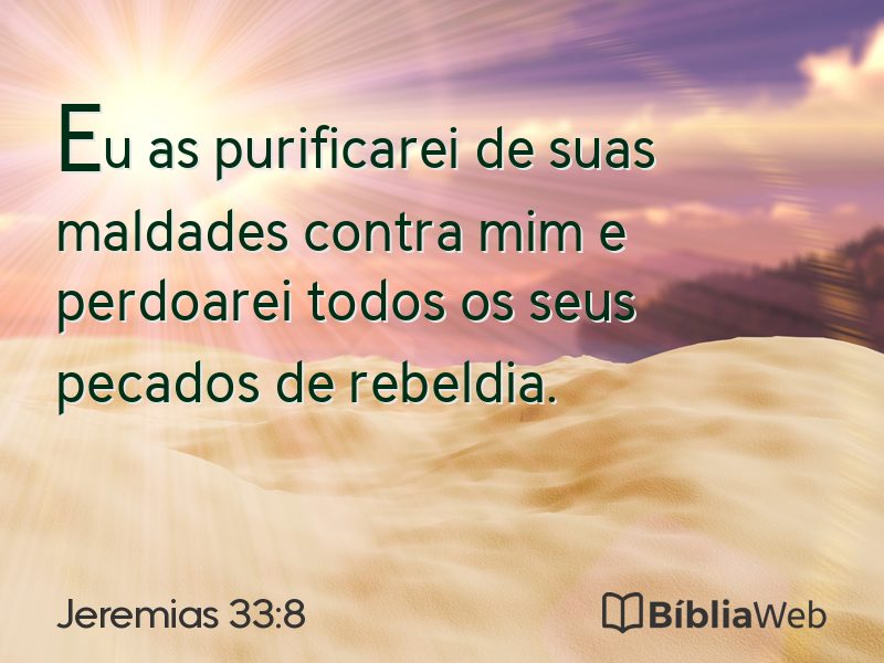 Jeremias 33:8 em imagem para compartilhar