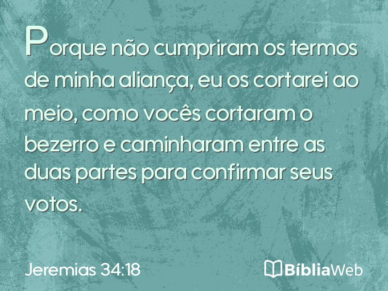 Jeremias 34:18 em imagem para compartilhar