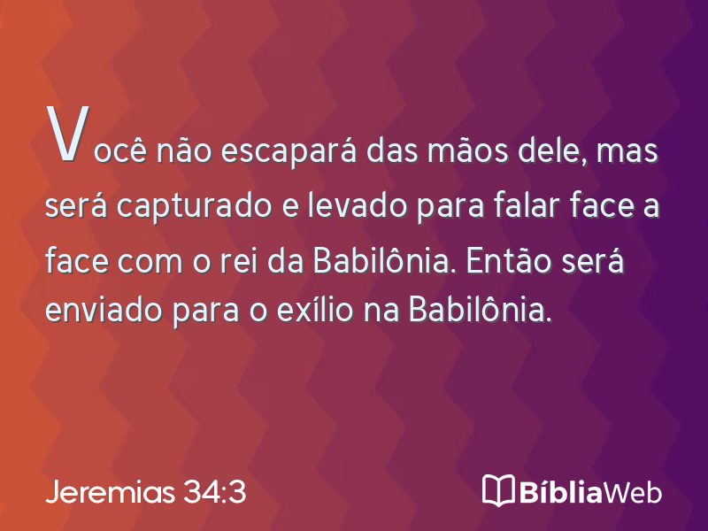 Jeremias 34:3 em imagem para compartilhar