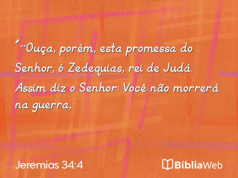 Jeremias 34:4 em imagem para compartilhar