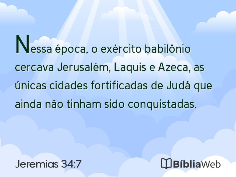 Jeremias 34:7 em imagem para compartilhar