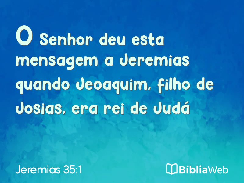 Jeremias 35:1 em imagem para compartilhar