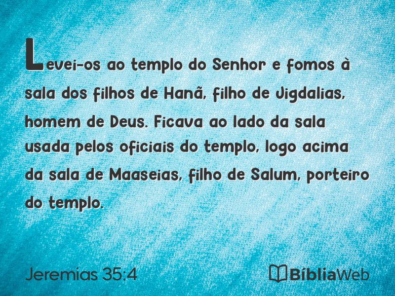 Jeremias 35:4 em imagem para compartilhar