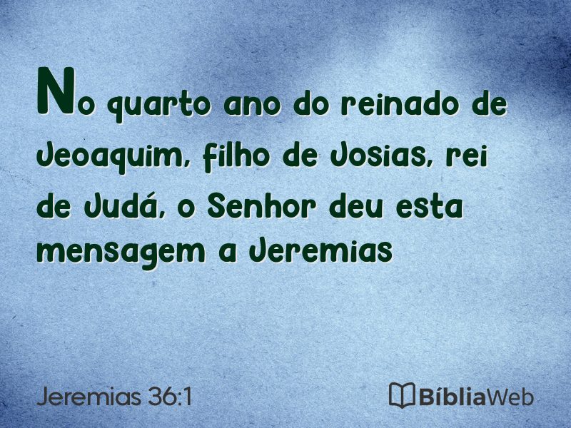 Jeremias 36:1 em imagem para compartilhar
