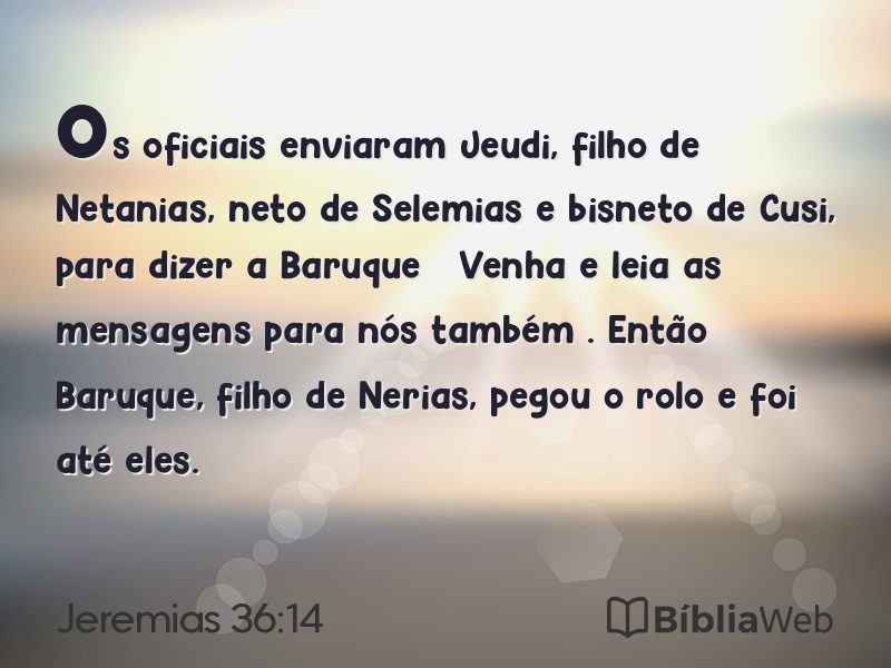 Jeremias 36:14 em imagem para compartilhar