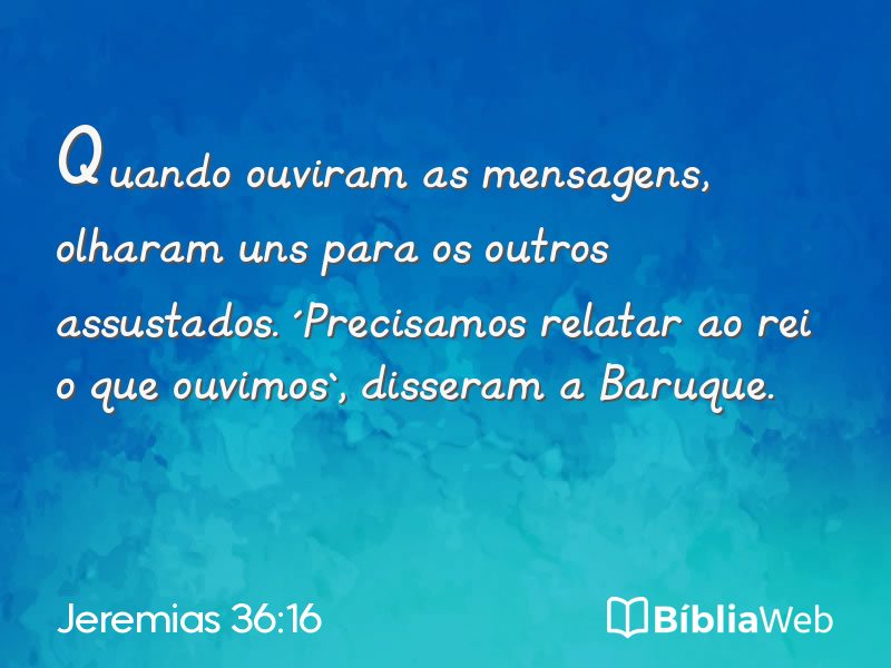 Jeremias 36:16 em imagem para compartilhar