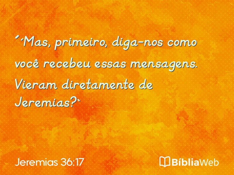 Jeremias 36:17 em imagem para compartilhar