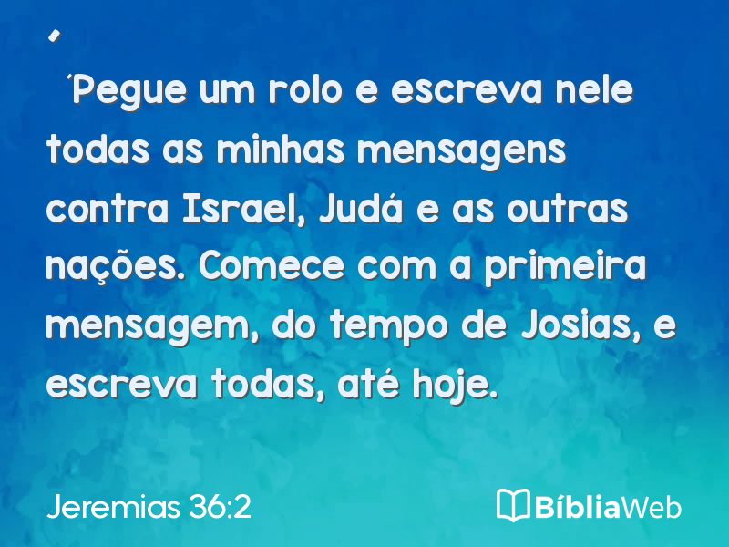 Jeremias 36:2 em imagem para compartilhar