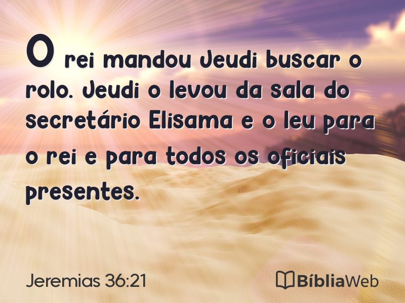 Jeremias 36:21 em imagem para compartilhar