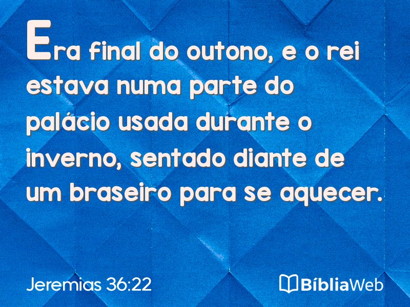 Jeremias 36:22 em imagem para compartilhar