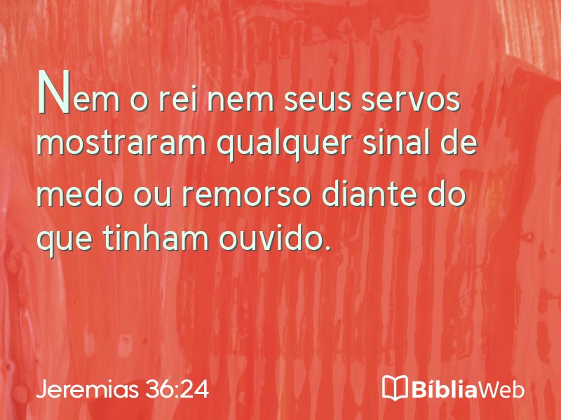 Jeremias 36:24 em imagem para compartilhar