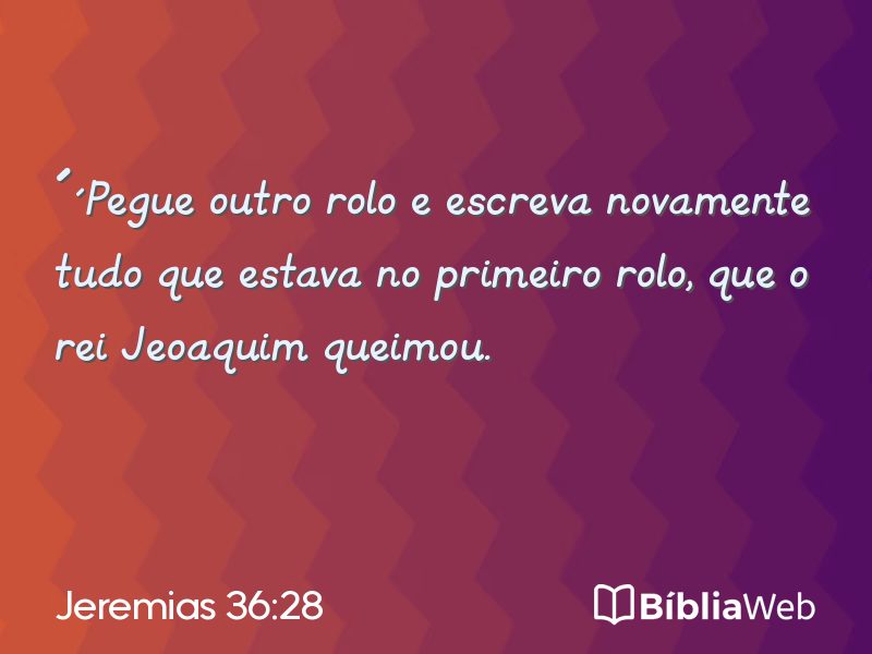 Jeremias 36:28 em imagem para compartilhar