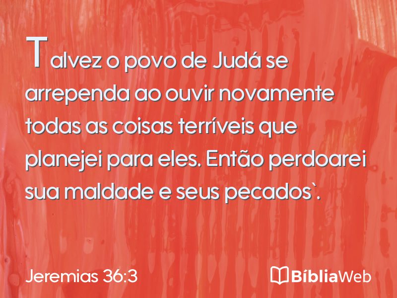 Jeremias 36:3 em imagem para compartilhar