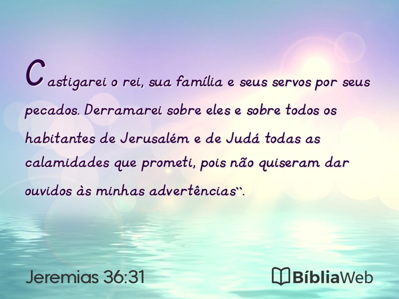 Jeremias 36:31 em imagem para compartilhar